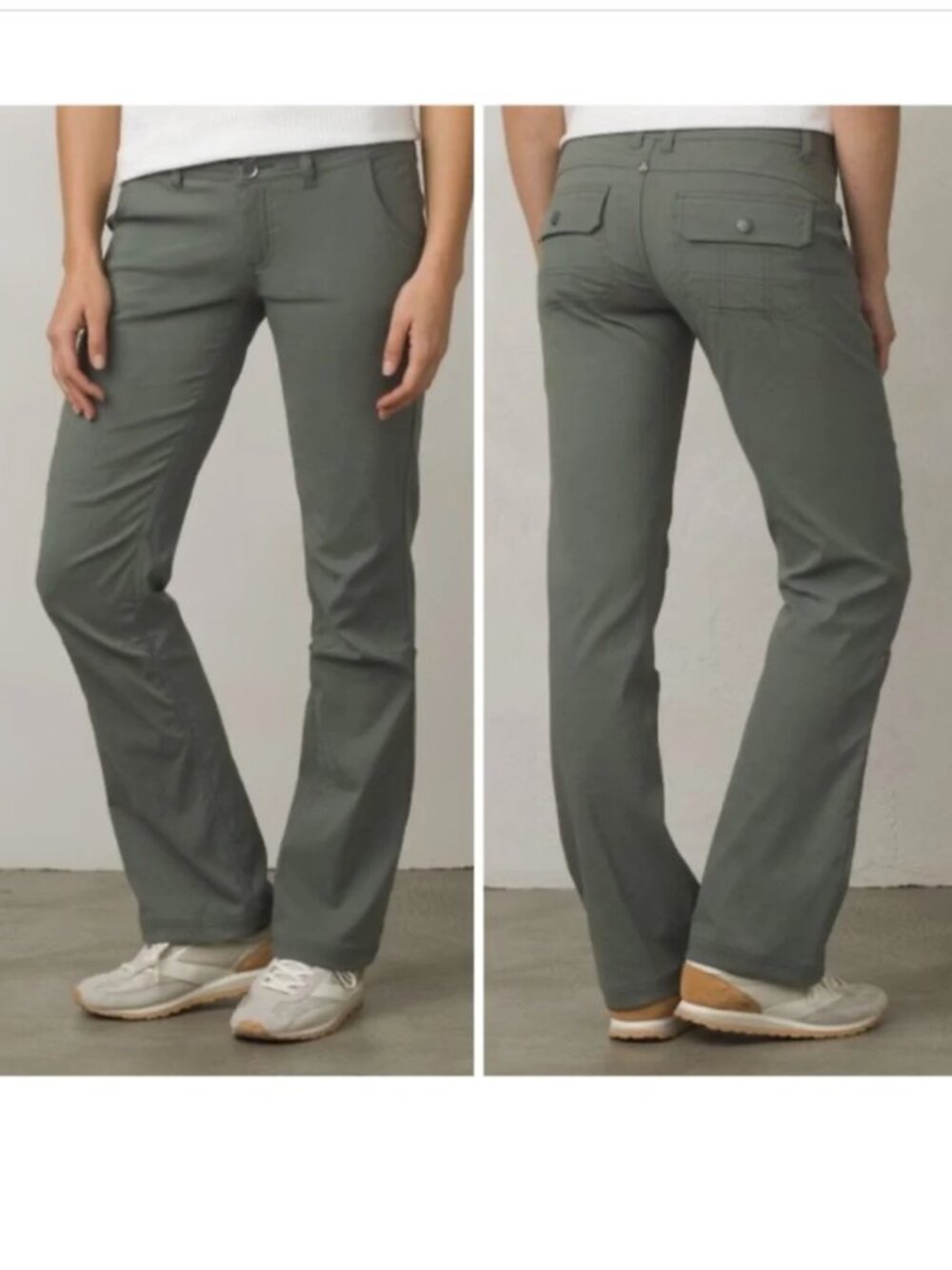 PrAna Halle Pant Green Jasper Women's 14 Hiking Outdoors Gorpcore